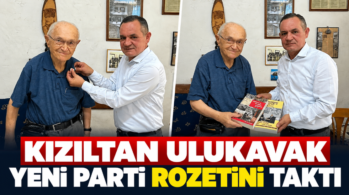 Kızıltan Ulukavak Yeni Parti rozetini taktı
